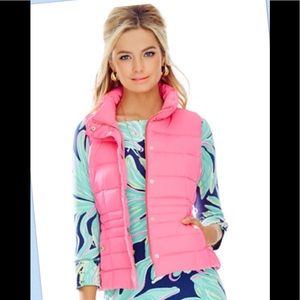 Lilly Pulitzer Pink Puffer Vest
